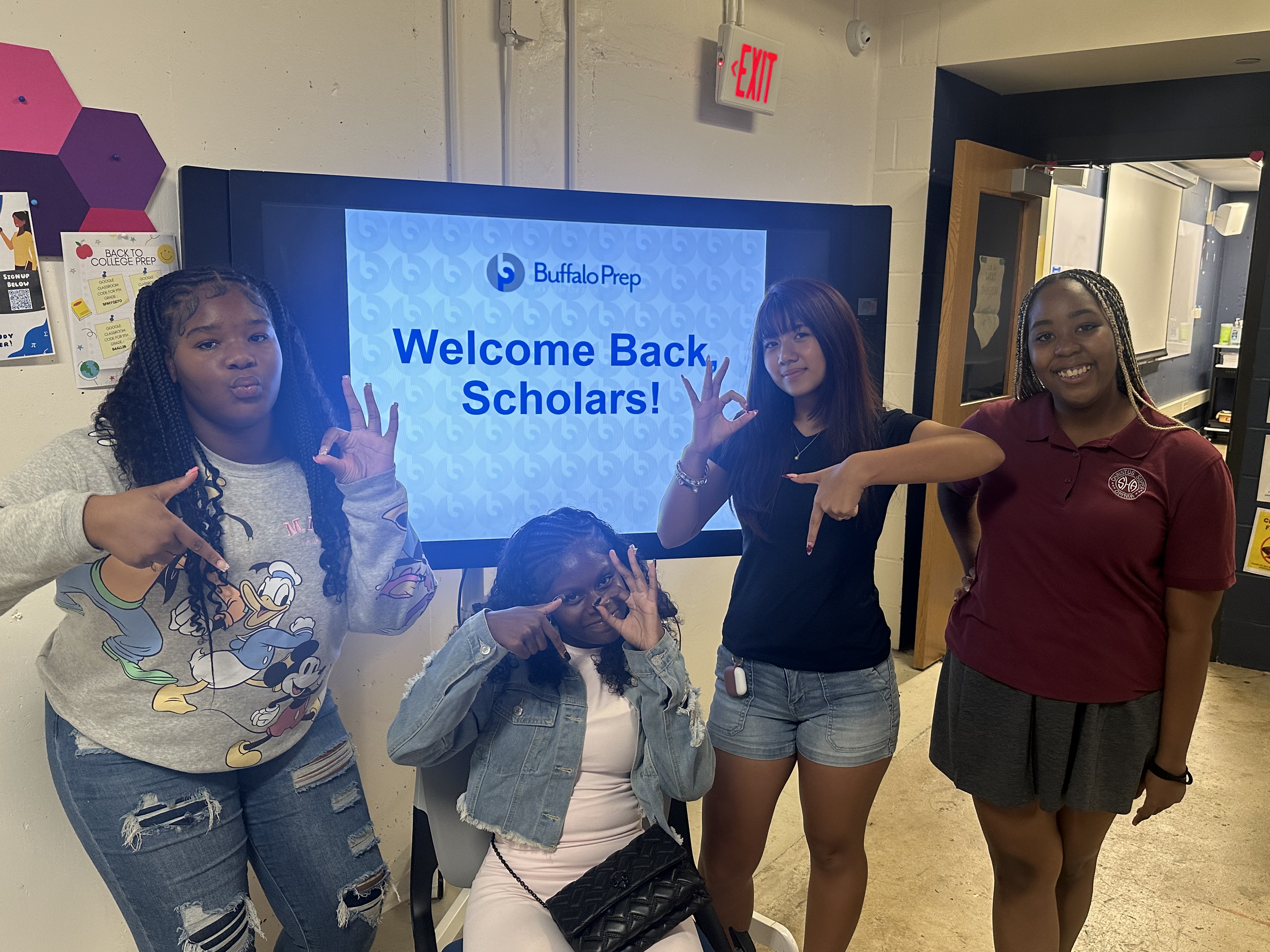 Buffalo Prep scholars and staff kicking off the academic year